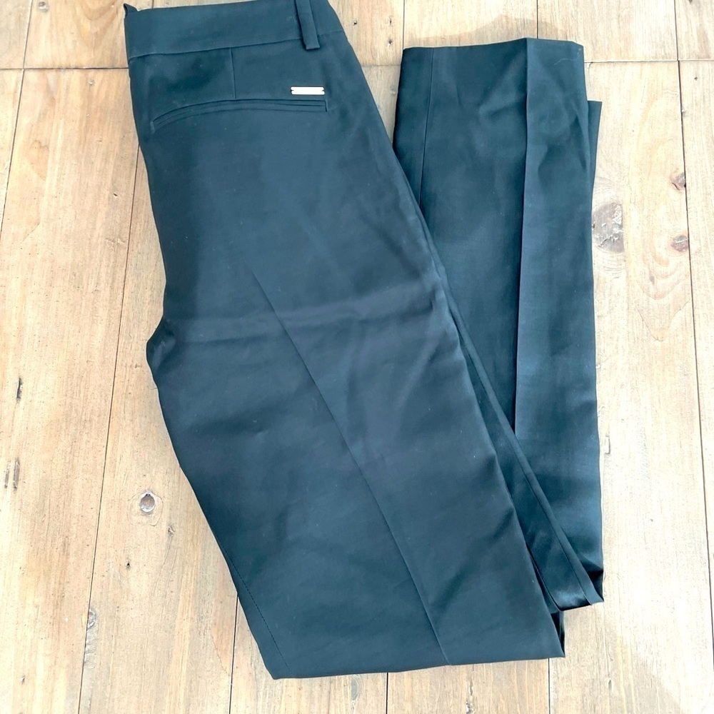 DSquared2 black pants with gold clasp NWT